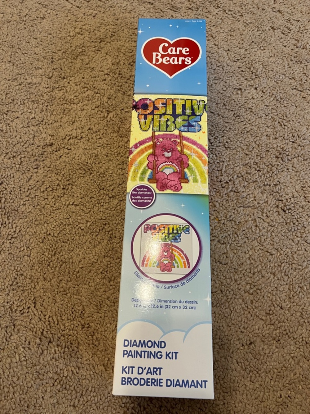 Care Bears Pink Rainbow 'Positive Vibes' Diamond Painting Kit